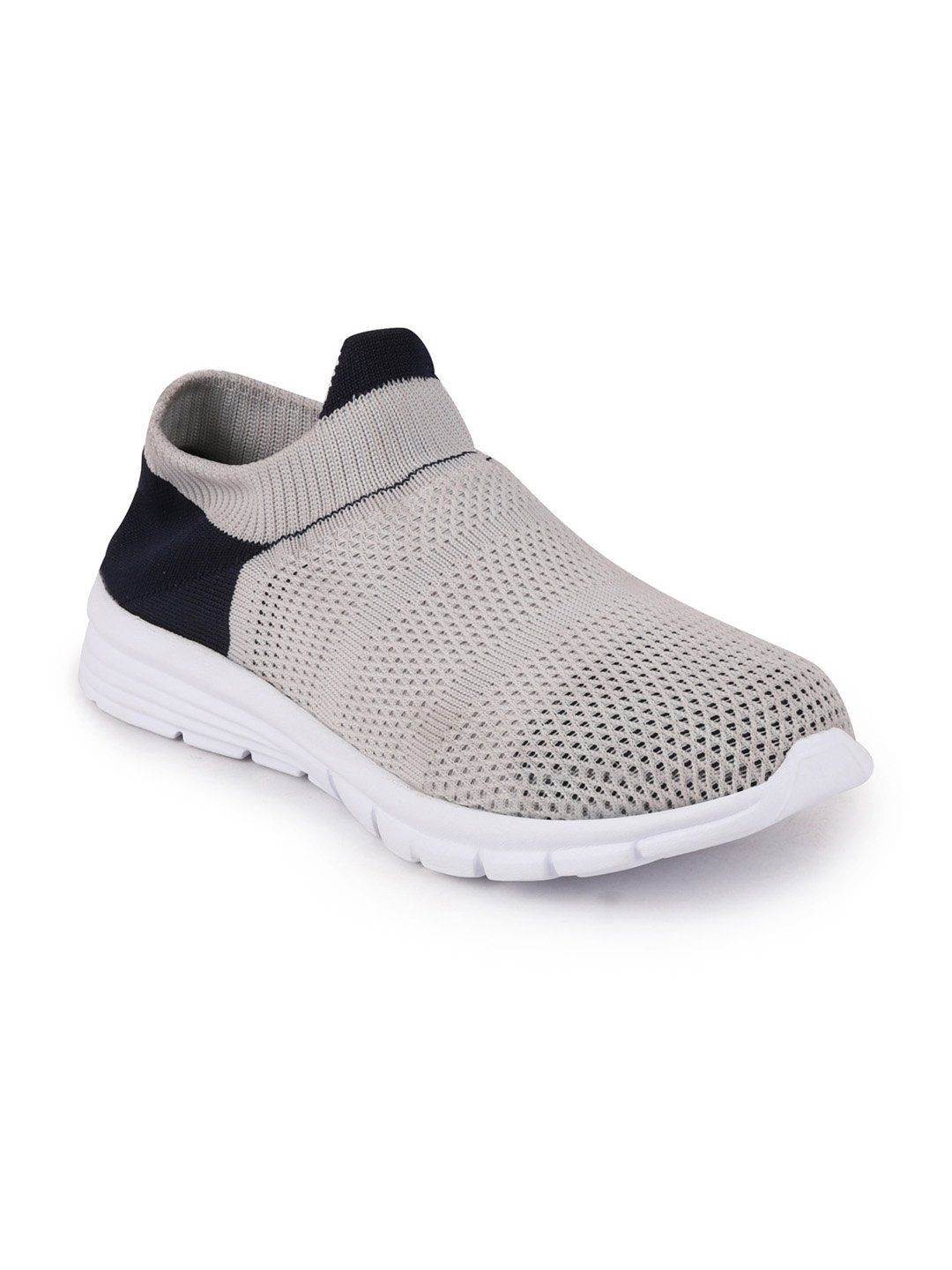 FAUSTO Women Grey Mesh Walking Non-Marking Shoes Price in India