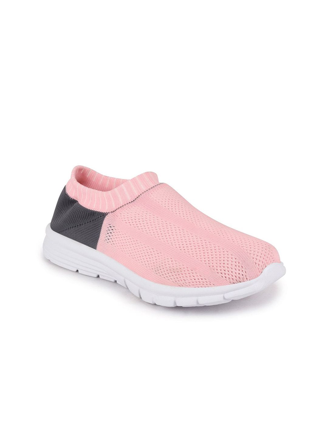 FAUSTO Women Pink Mesh Walking Non-Marking Sports Shoes Price in India
