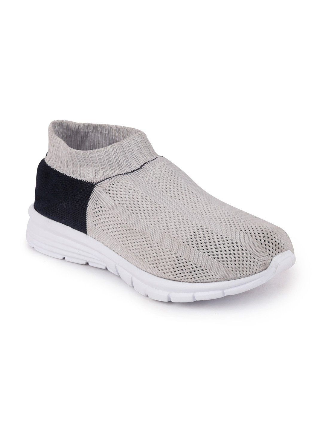 FAUSTO Women Grey Mesh Walking Non-Marking Shoes Price in India