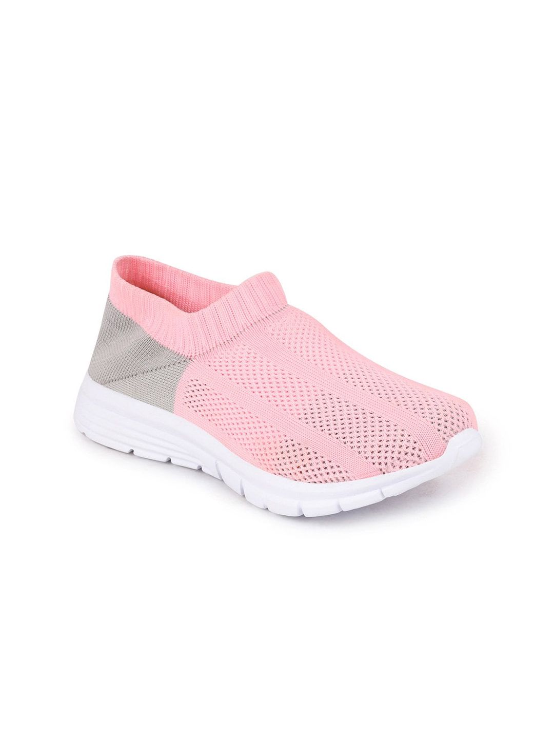 FAUSTO Women Pink Mesh Walking Non-Marking Shoes Price in India