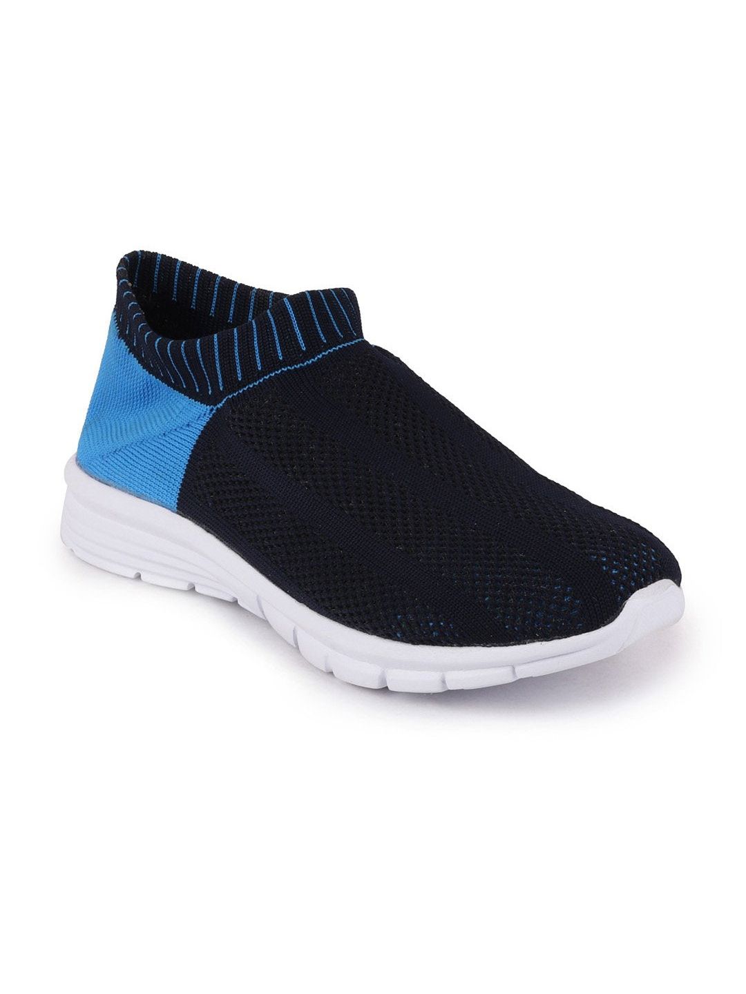 FAUSTO Women Blue Mesh Walking Non-Marking Shoes Price in India