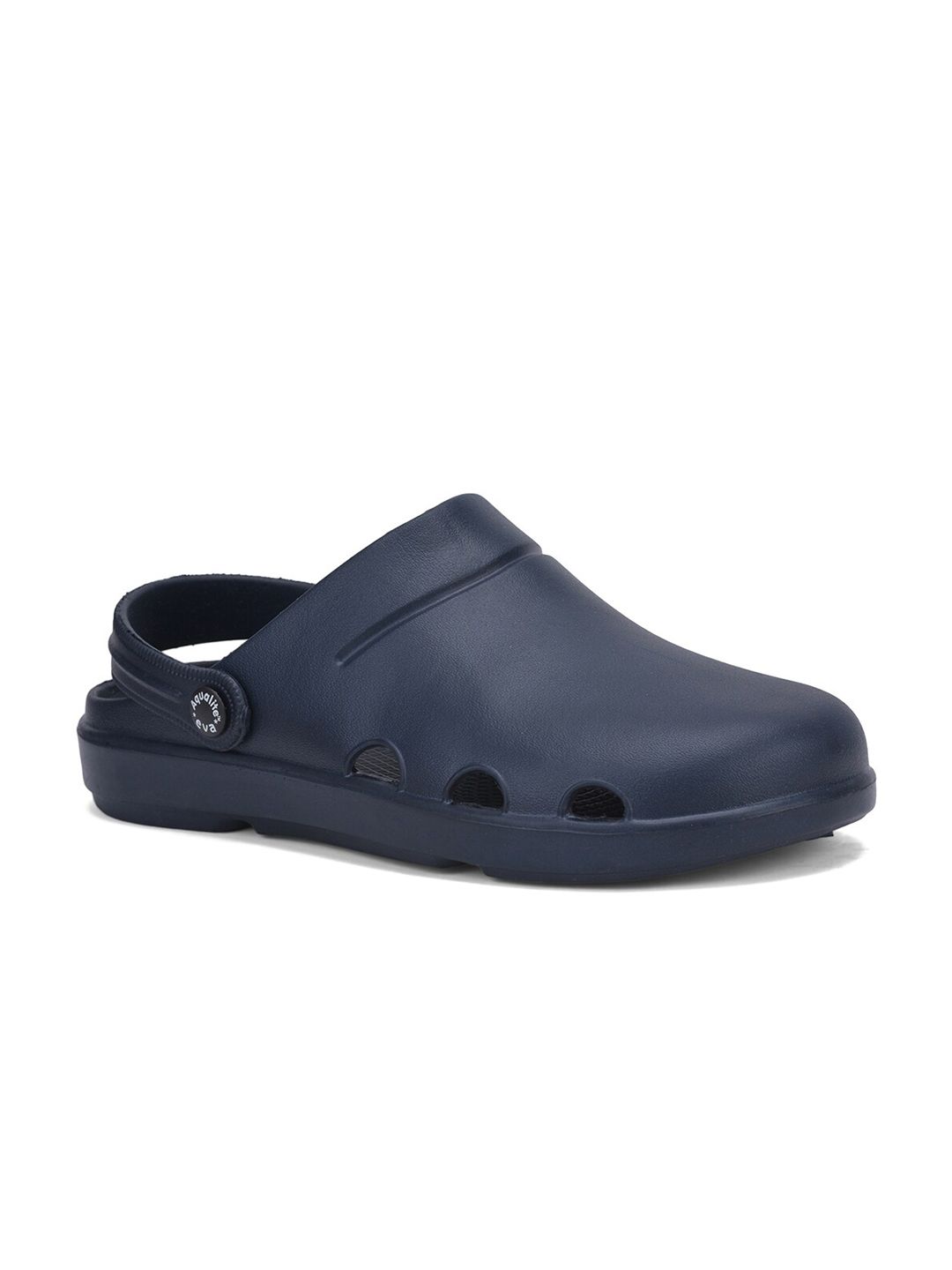 Aqualite Men Navy Blue Clogs Sandals