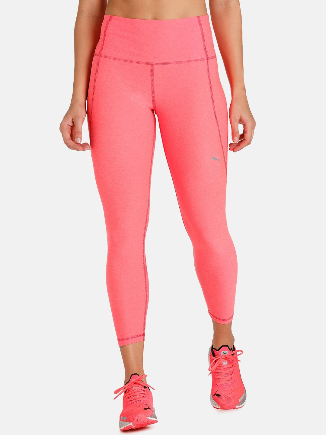 Puma Women Pink Solid Tights Price in India