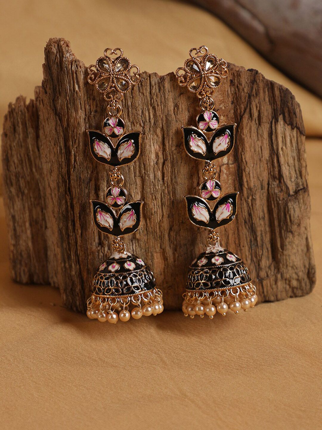 gold jhumka jhumka collection by jazz