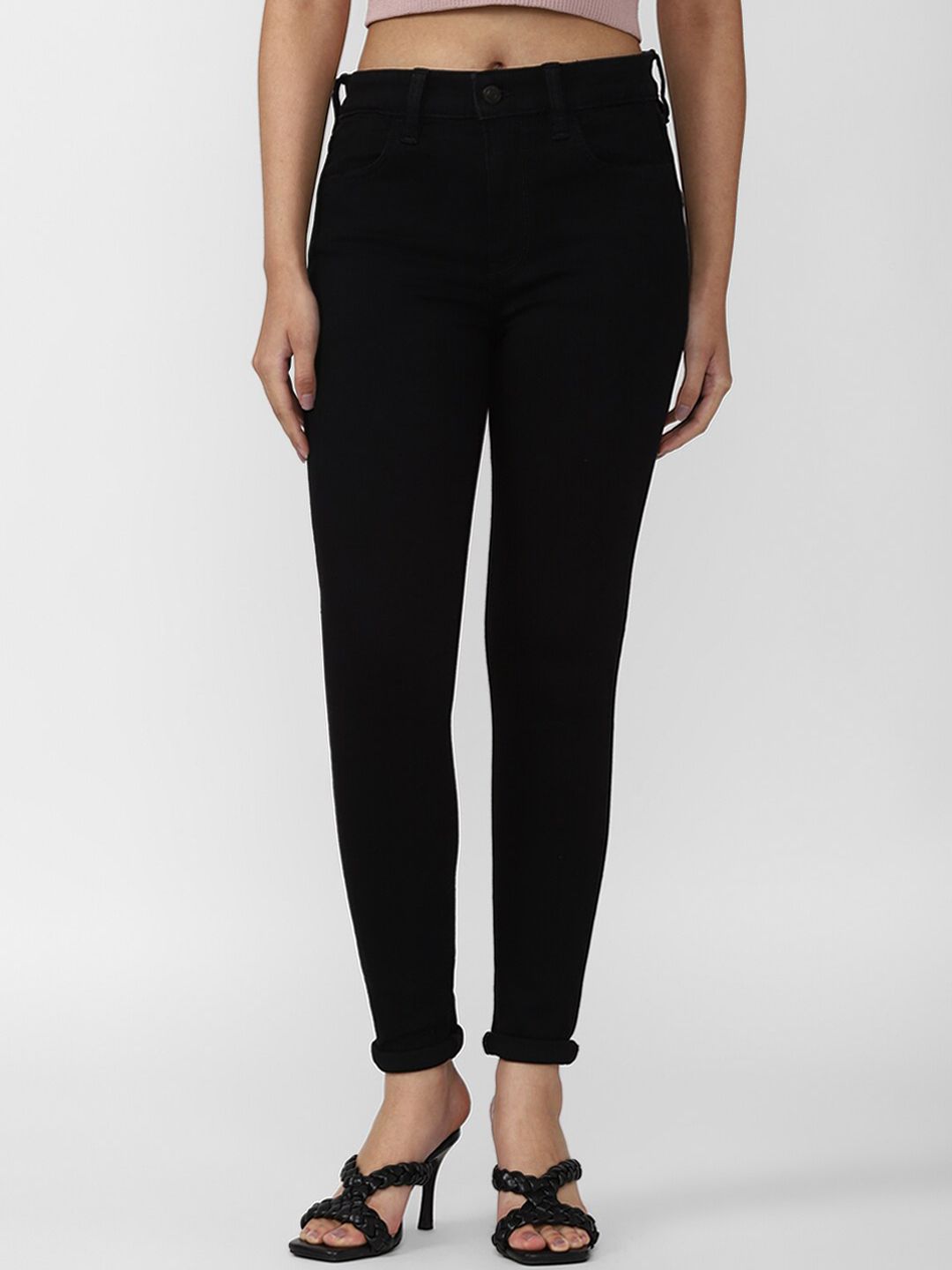 AMERICAN EAGLE OUTFITTERS Women Black Slim Fit Jeans Price in India
