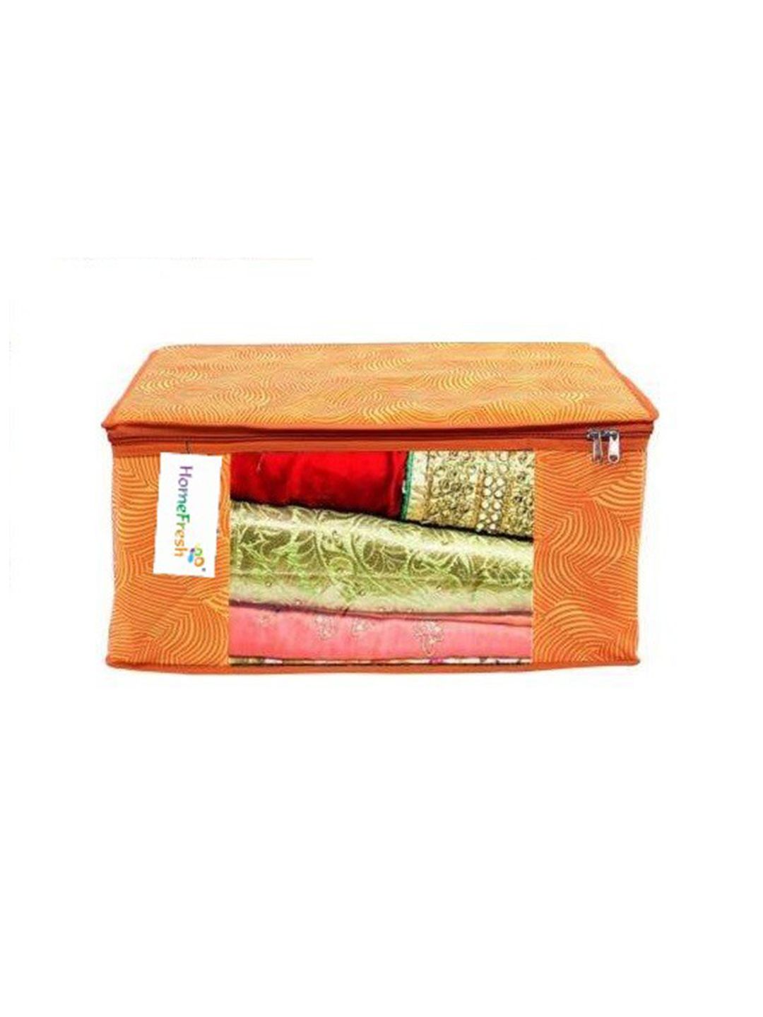 Home Fresh Orange Printed Organisers Price in India