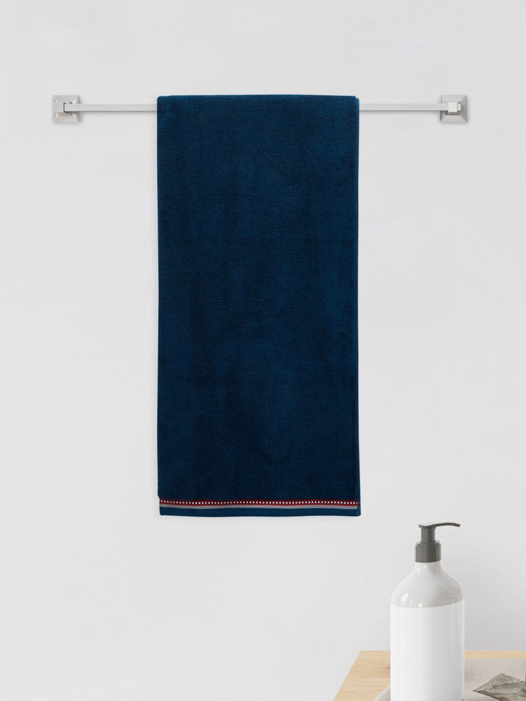 Home Centre Blue Textured Cotton 380GSM Bath Towels Price in India