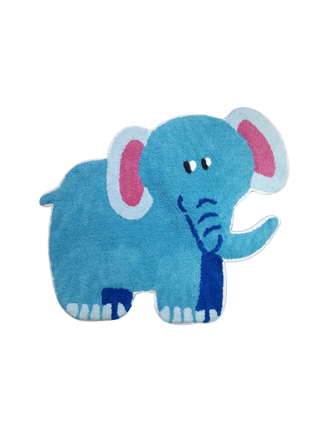SWHF Kids Blue Elephant Shaped Rug and Mat Price in India