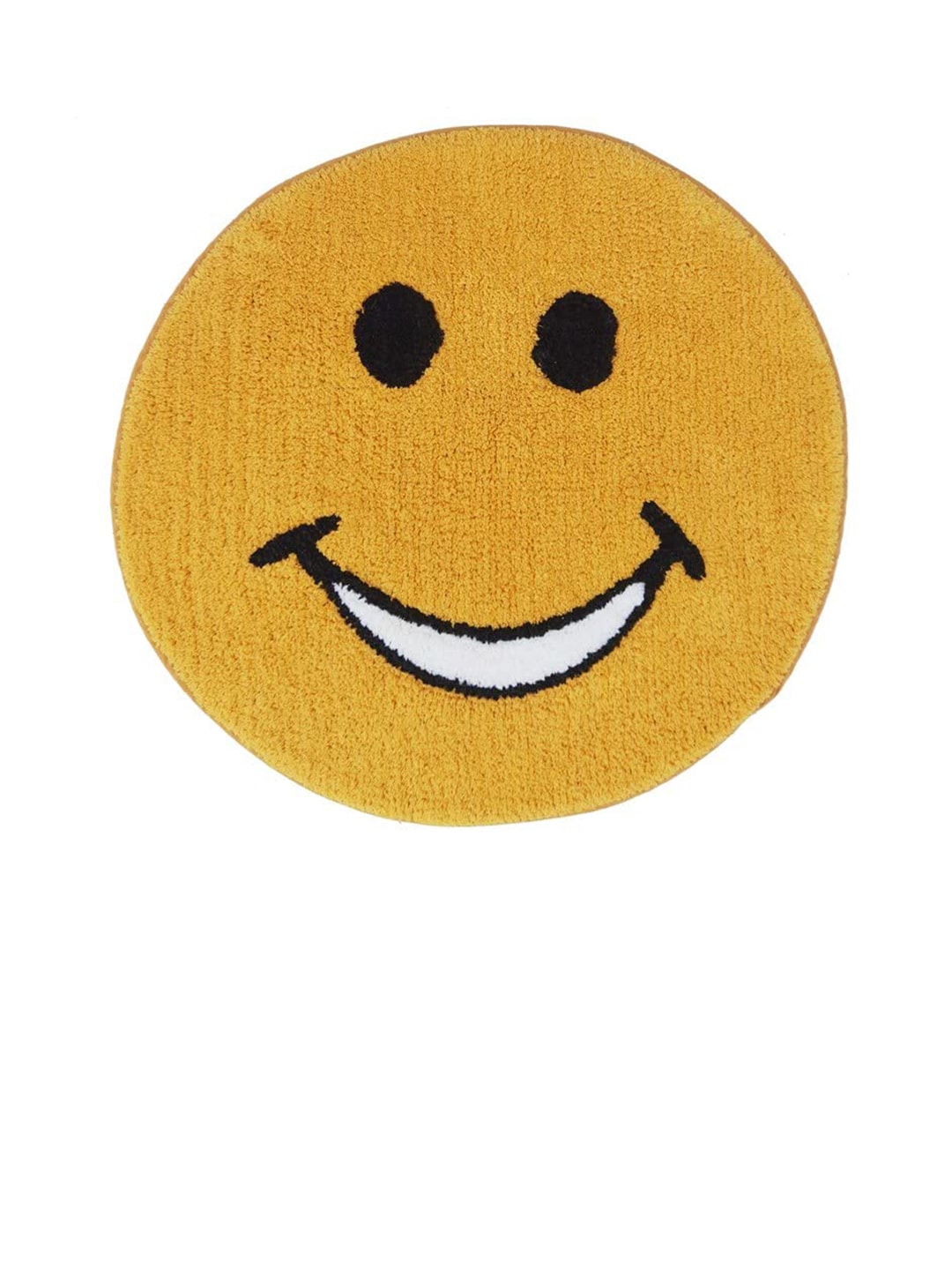 SWHF Yellow Smiley Shaped Doormat Price in India