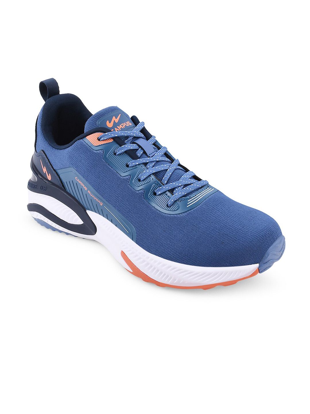 Campus Men CAMP-HUSTUN Blue Mesh Lace-Ups Running Shoes