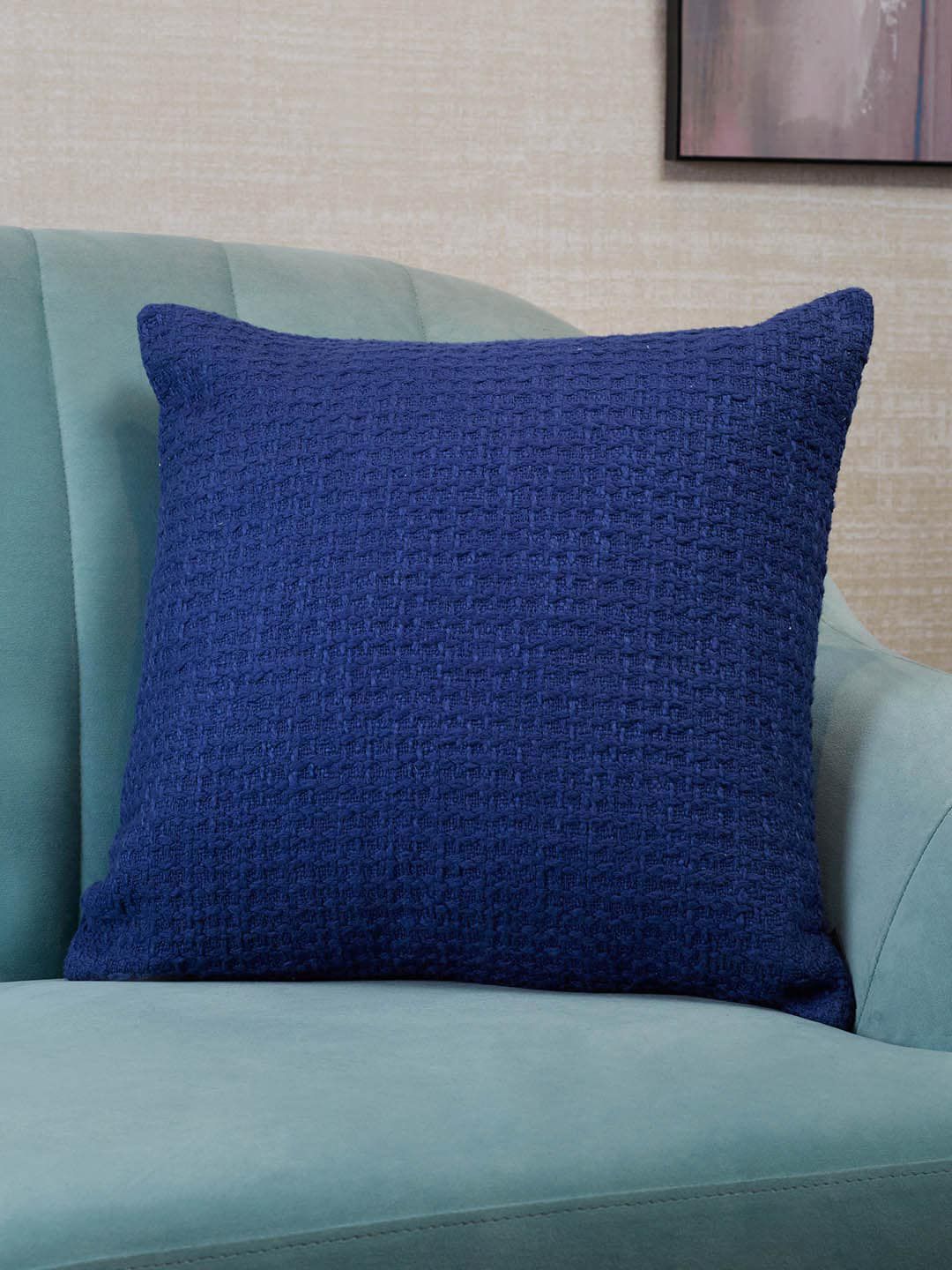 HomeTown Blue Square Cushion Covers Price in India