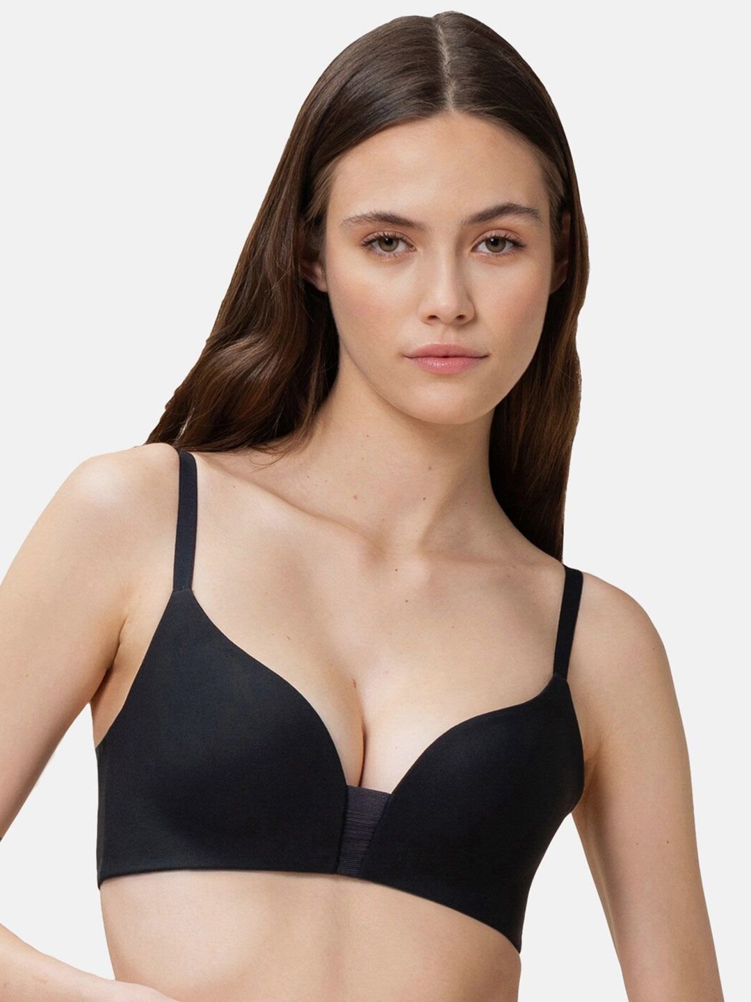 Triumph Black Flex Smart Thermo-Regulating Ultrasoft Anticrease Padded Sustainable Bra
