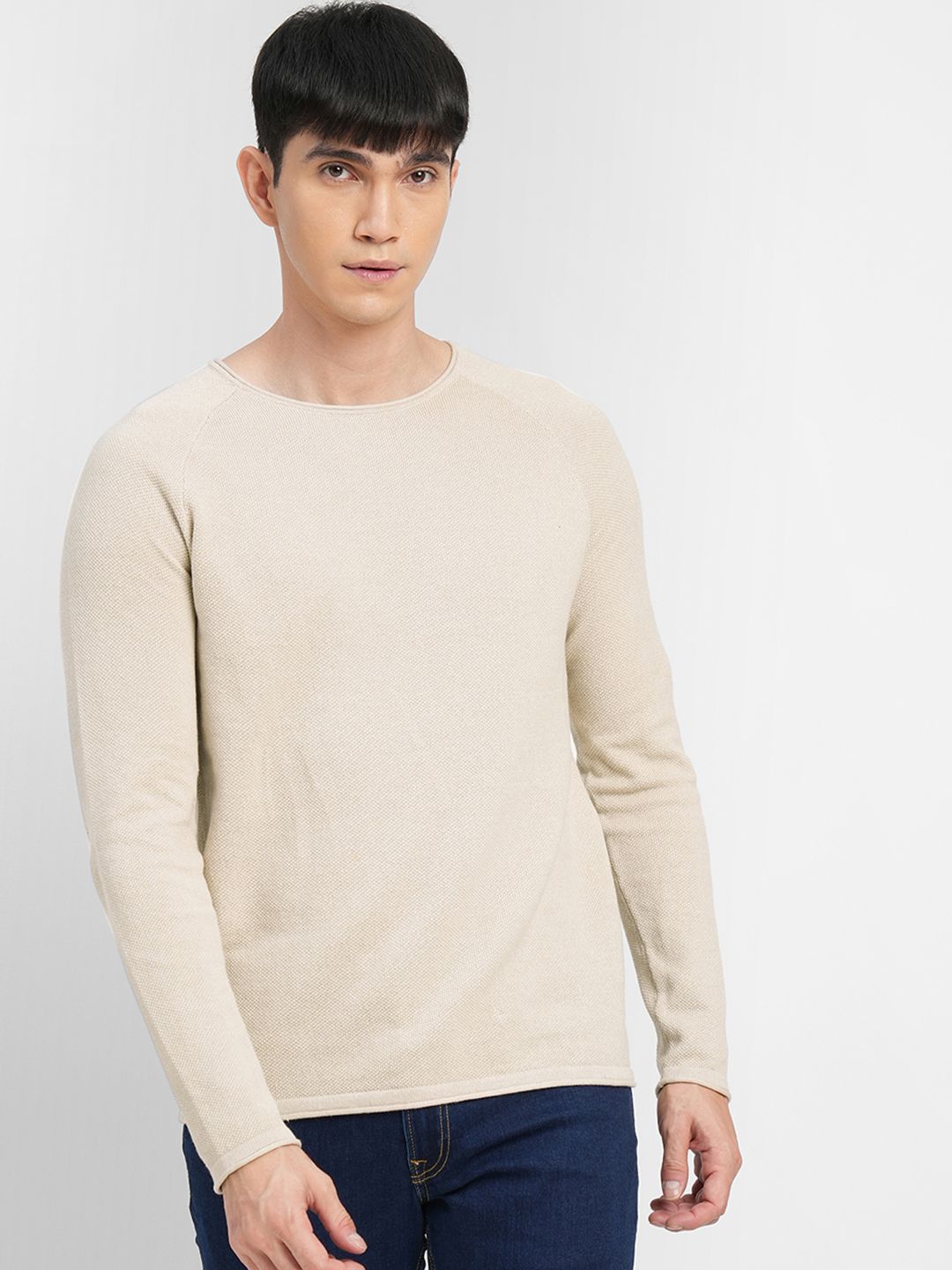 Men's Beige Sweaters