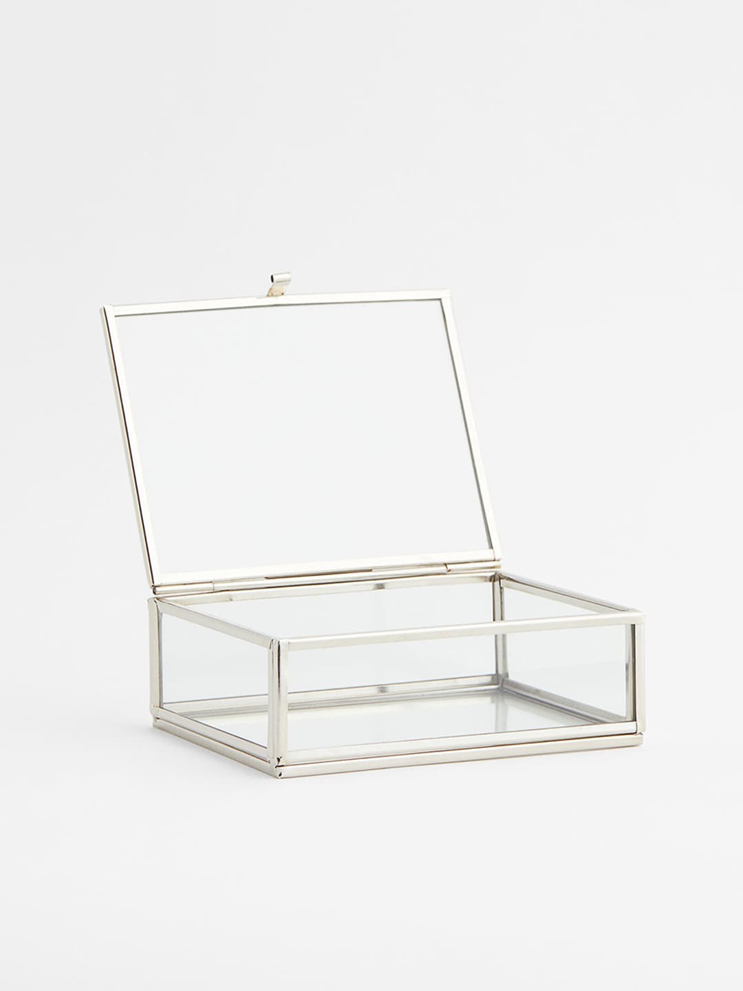 H&M Silver-Toned Clear Glass Box Price in India
