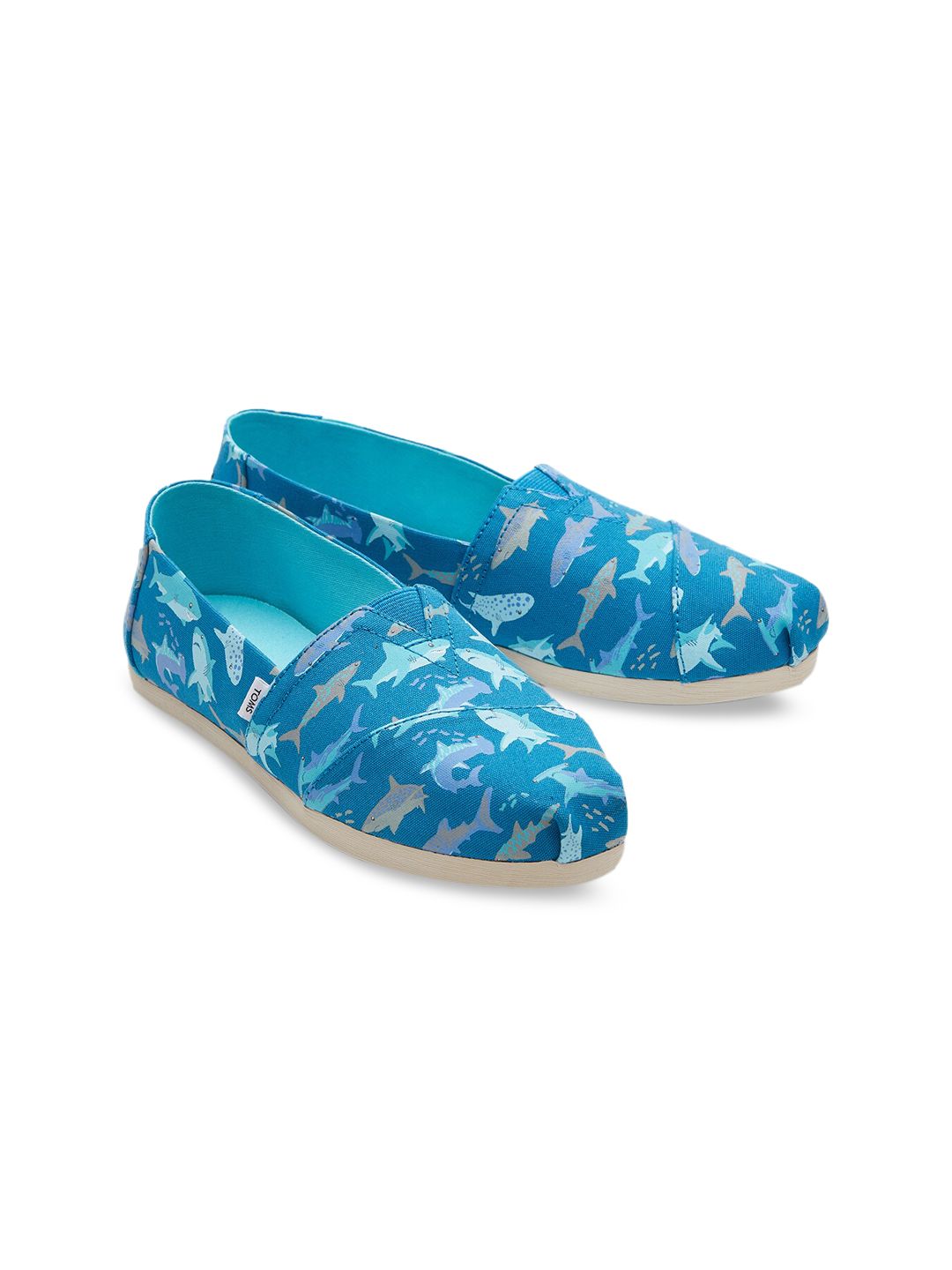 TOMS Women Blue Printed Slip-On Sneakers Price in India