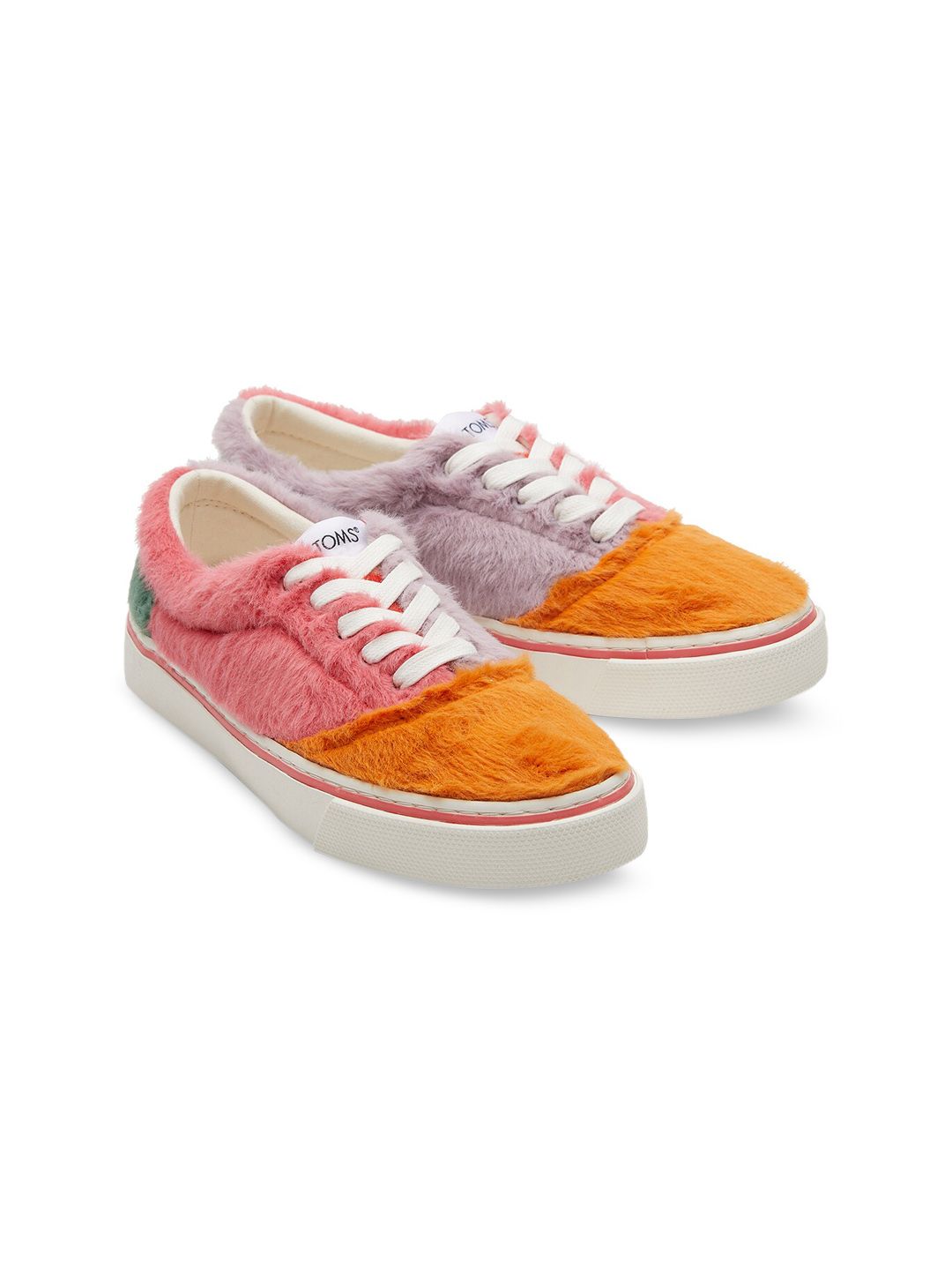 TOMS Women Orange Textured Sneakers Price in India