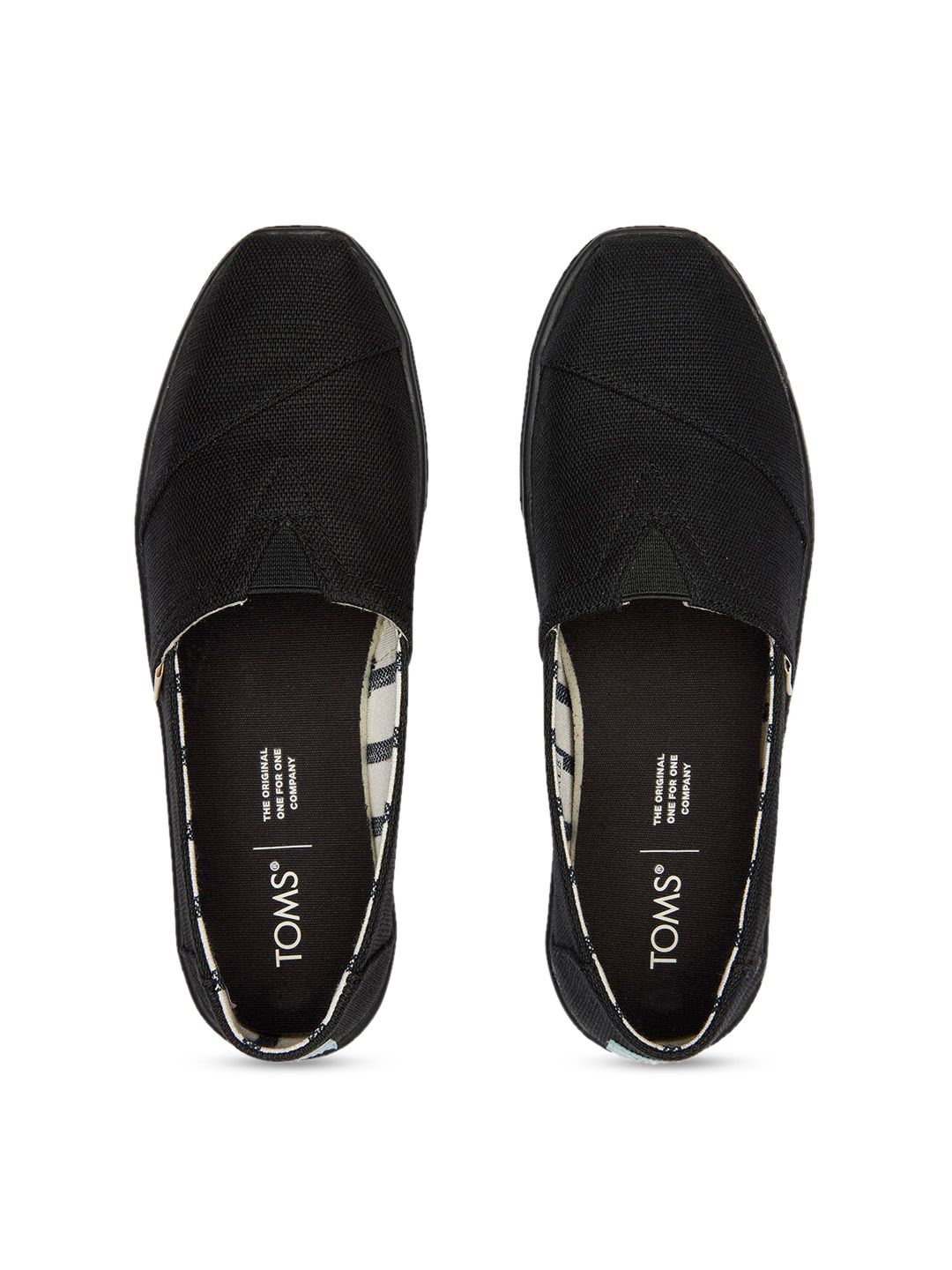 TOMS Women Black Solid Slip-On Sneakers Price in India