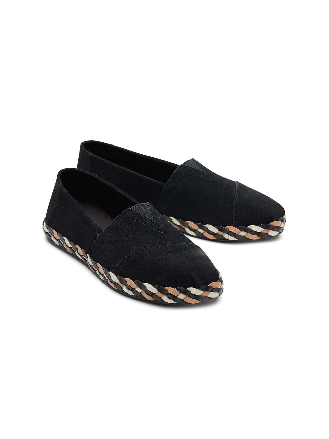 TOMS Women Black Woven Design Espadrilles Price in India