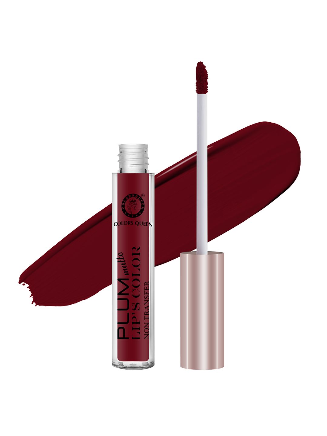 Colors Queen Plum Matte Non Transfer Water Proof Liquid Lipstick 7g - Deep Maroon 08