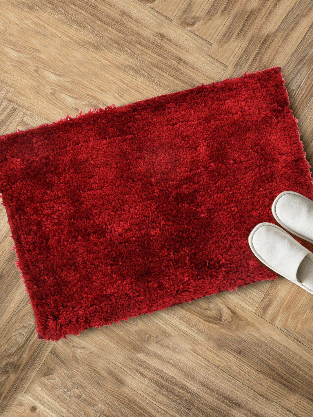 Clasiko Red Solid Anti-Skid Doormat Price in India