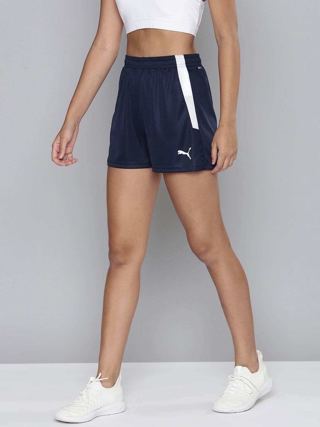 Puma Women Navy Blue Football Sports Shorts Price in India