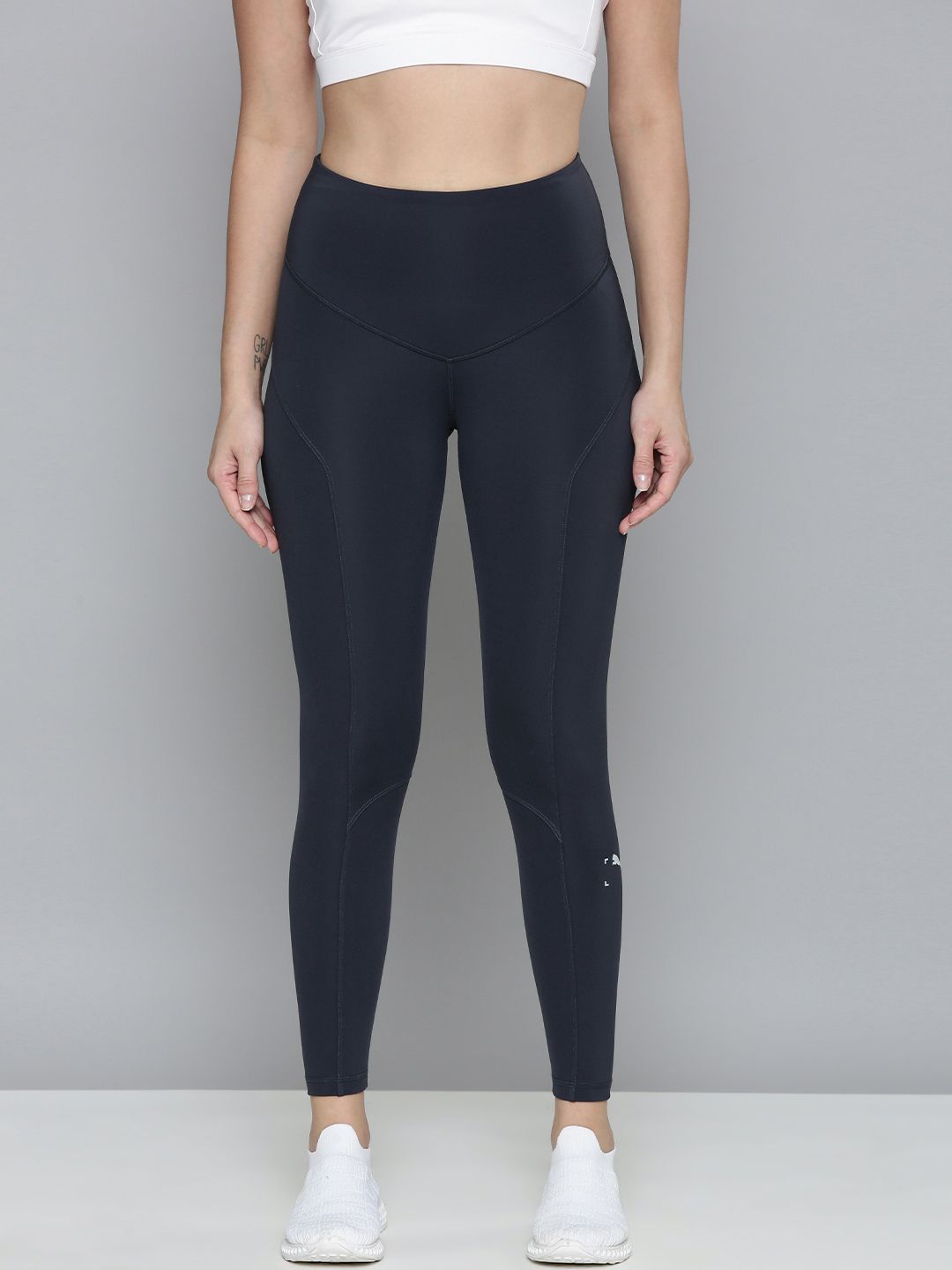 Puma Women Black Solid RE.COLLECTION 7/8 Training Tights Price in India