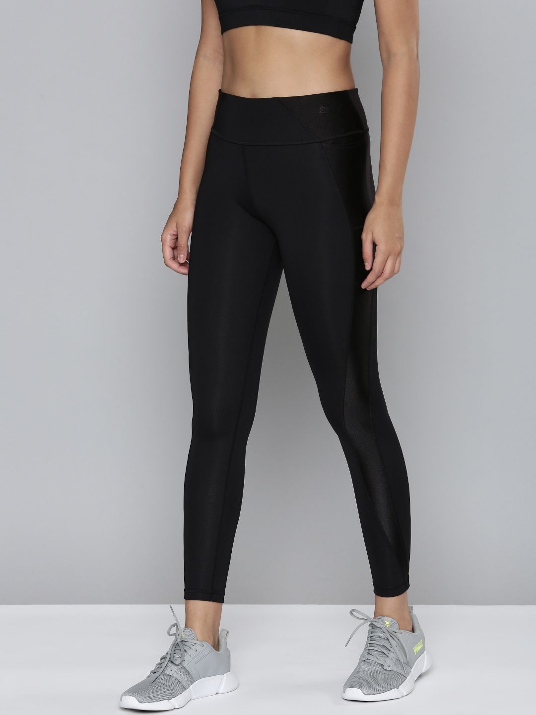 Puma Women Black Solid dryCELL Day in Motion Tights Price in India