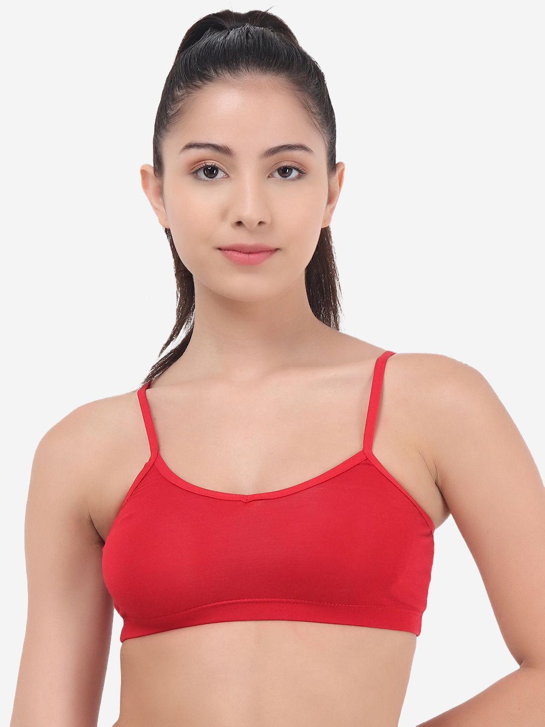 Evalona Red Full coverage Cotton Bra Price in India