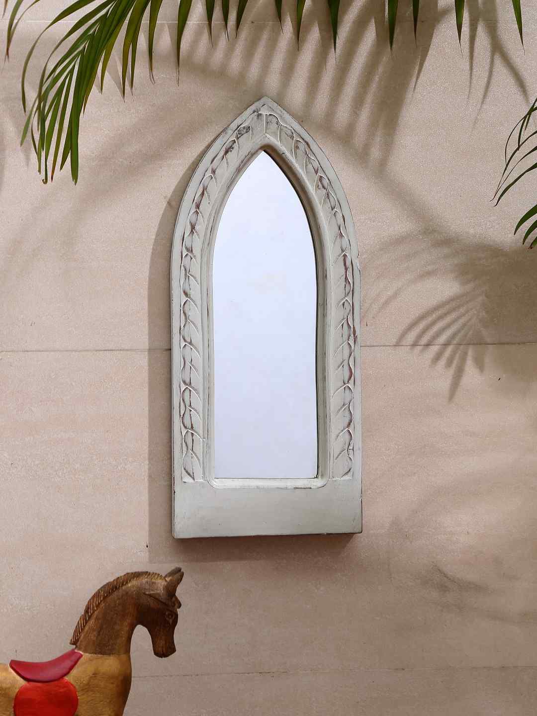 Amoliconcepts White Solid Handcrafted Mirrors Price in India
