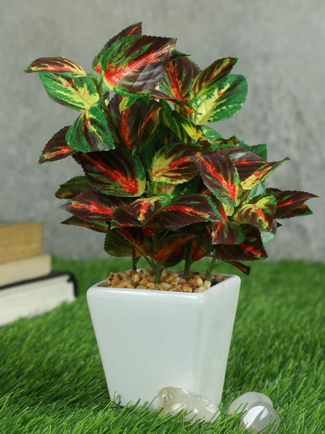 PolliNation Green Artificial Bonsai Plant With Ceramic Pot Price in India