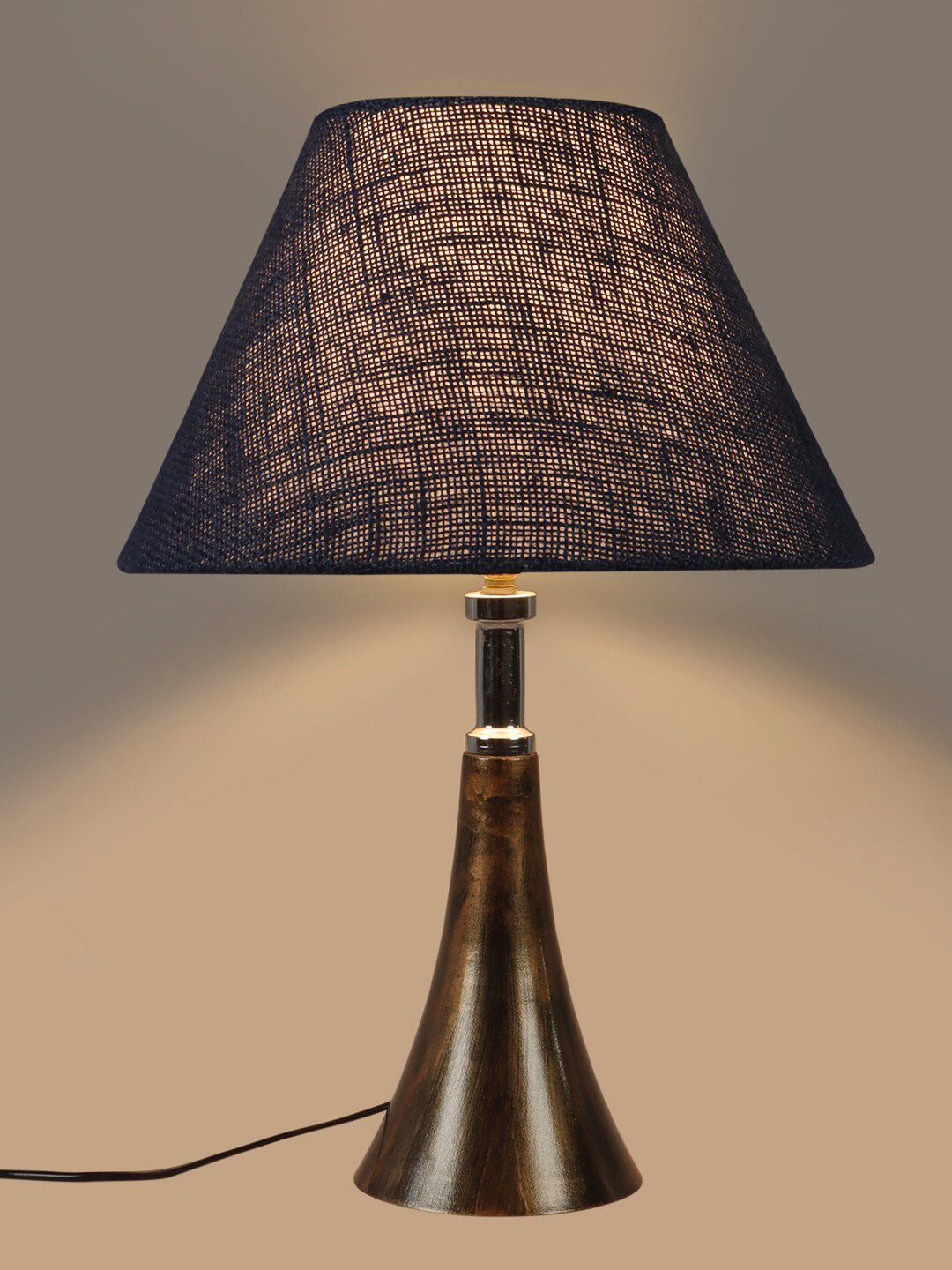 foziq Copper-Coloured Solid Table Lamps Price in India