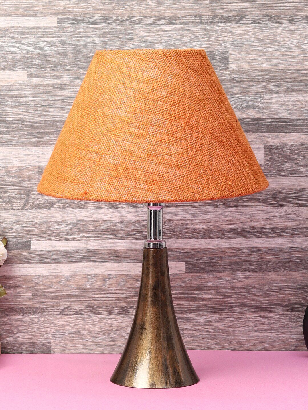 foziq Copper Solid Table Lamp Price in India