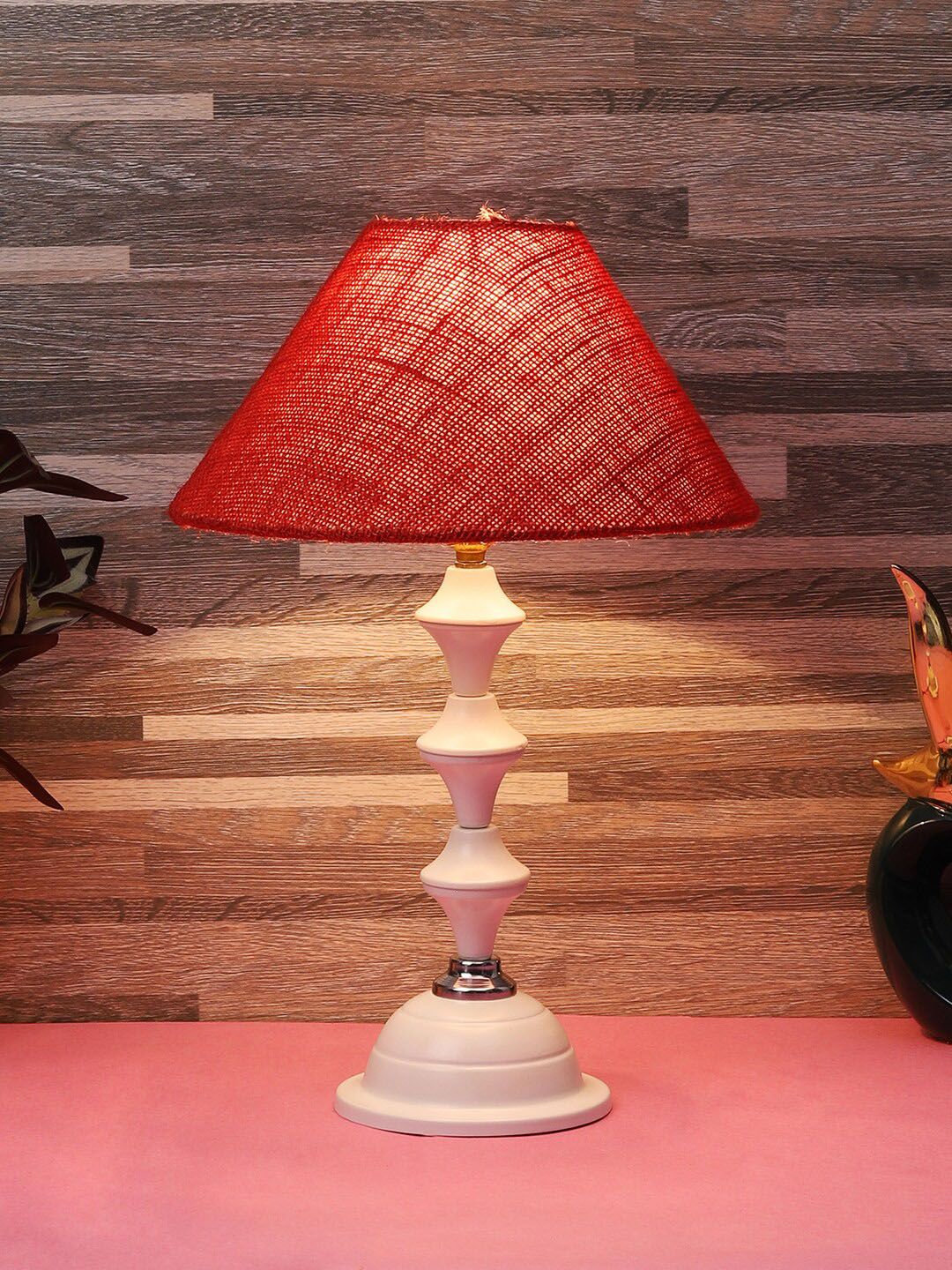 foziq White Solid Table Lamps Price in India