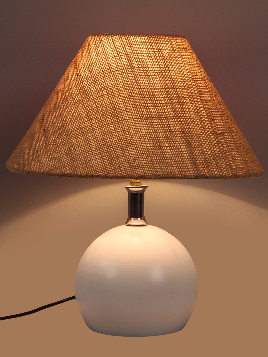 foziq White Solid Table Lamp Price in India