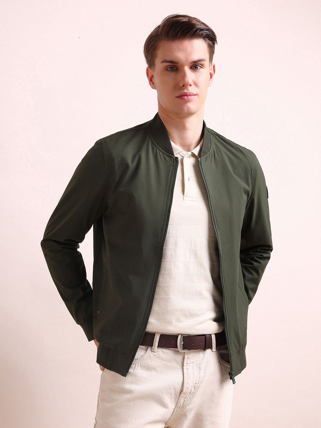 Buy Arrow Sport Men Green Bomber Jacket - Jackets for Men 19537410