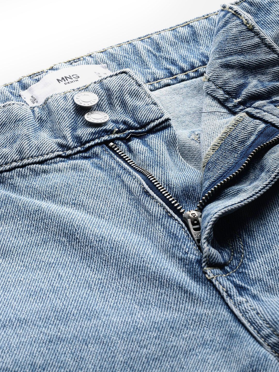 Pure Cotton Relaxed Fit Heavy Fade Acid Wash Jeans
