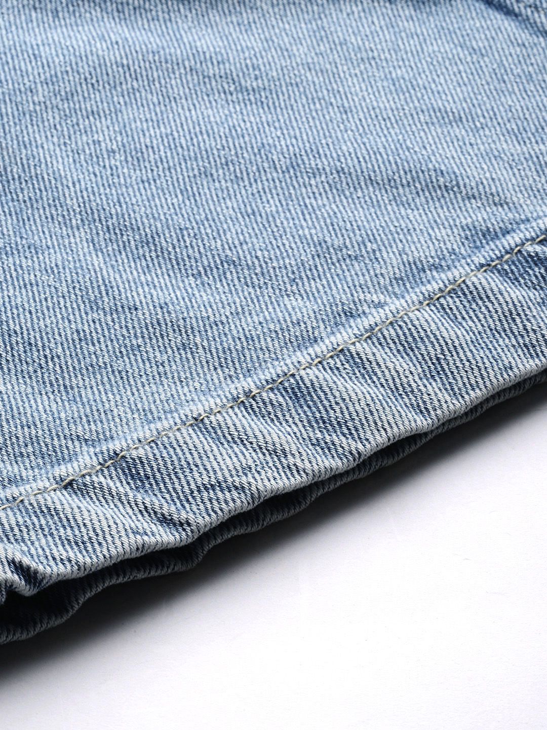 Pure Cotton Relaxed Fit Heavy Fade Acid Wash Jeans