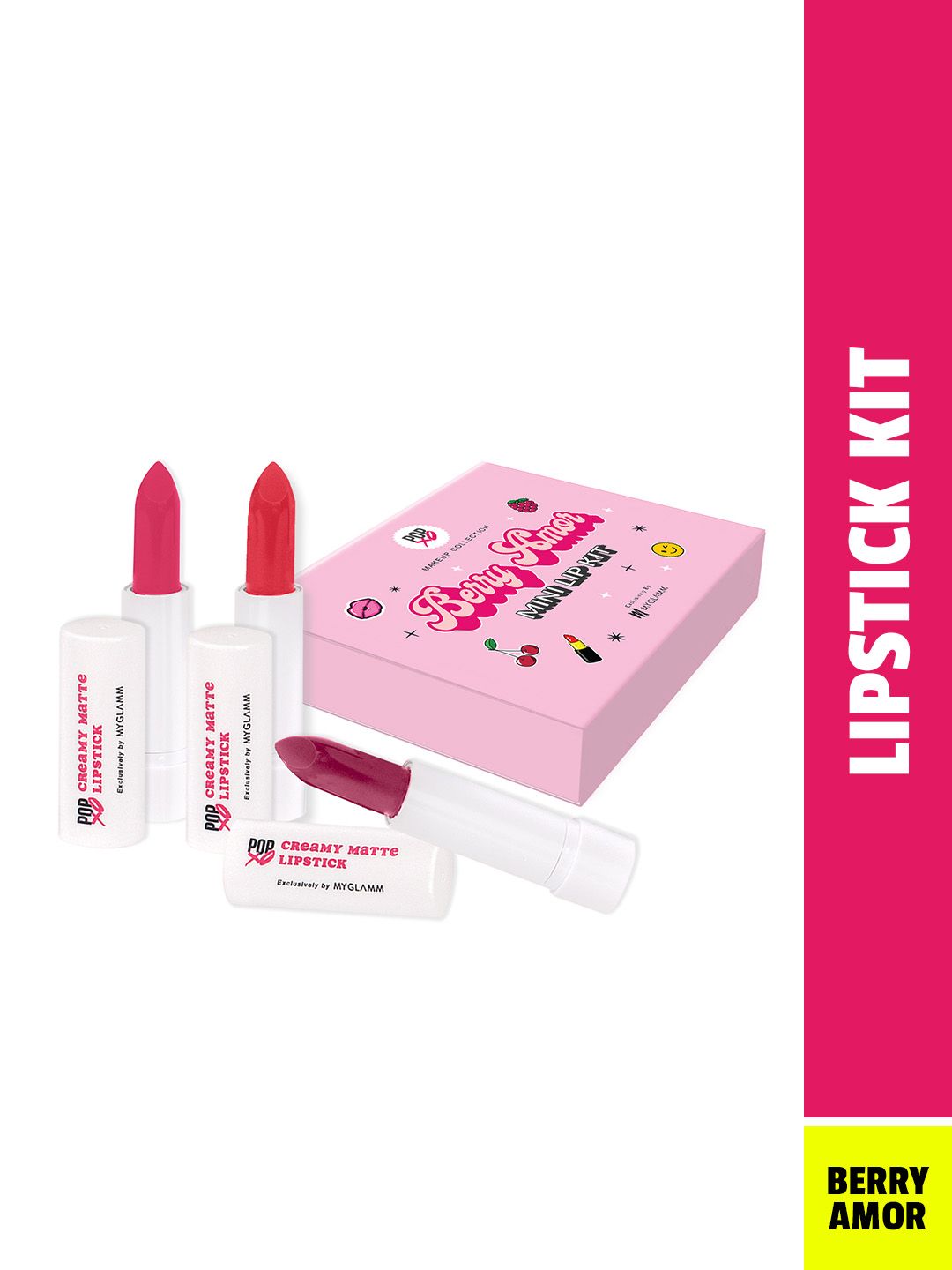 MyGlamm Popxo Makeup Mini Lip Kit -Berry Amor 10gm