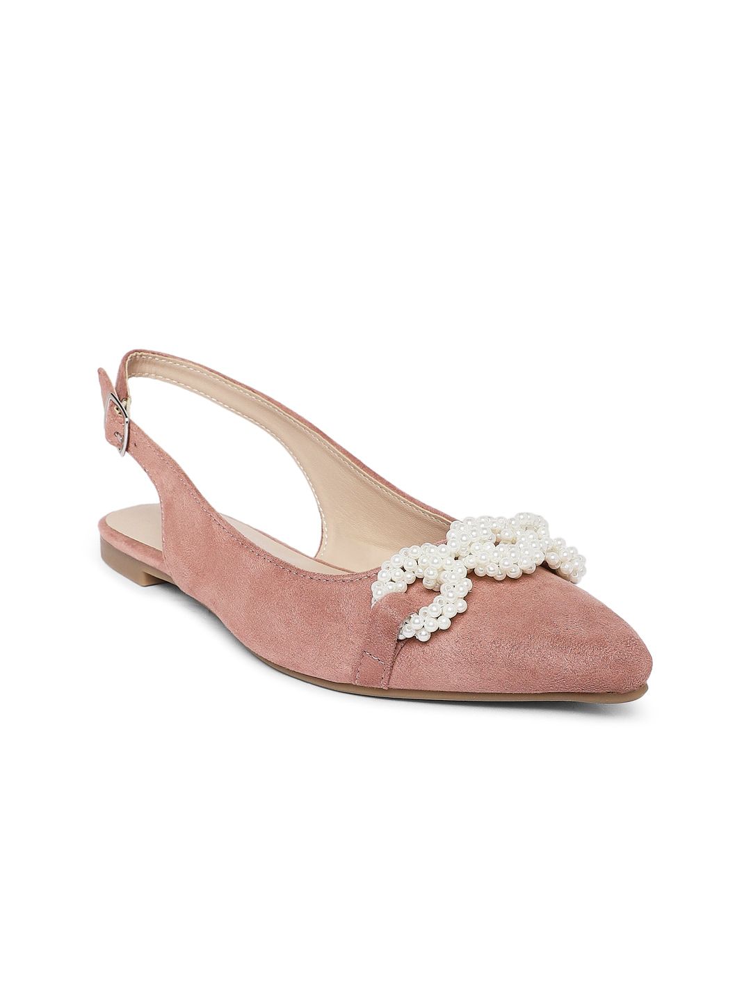 Forever Glam by Pantaloons Women Pink PU Flatforms Price in India