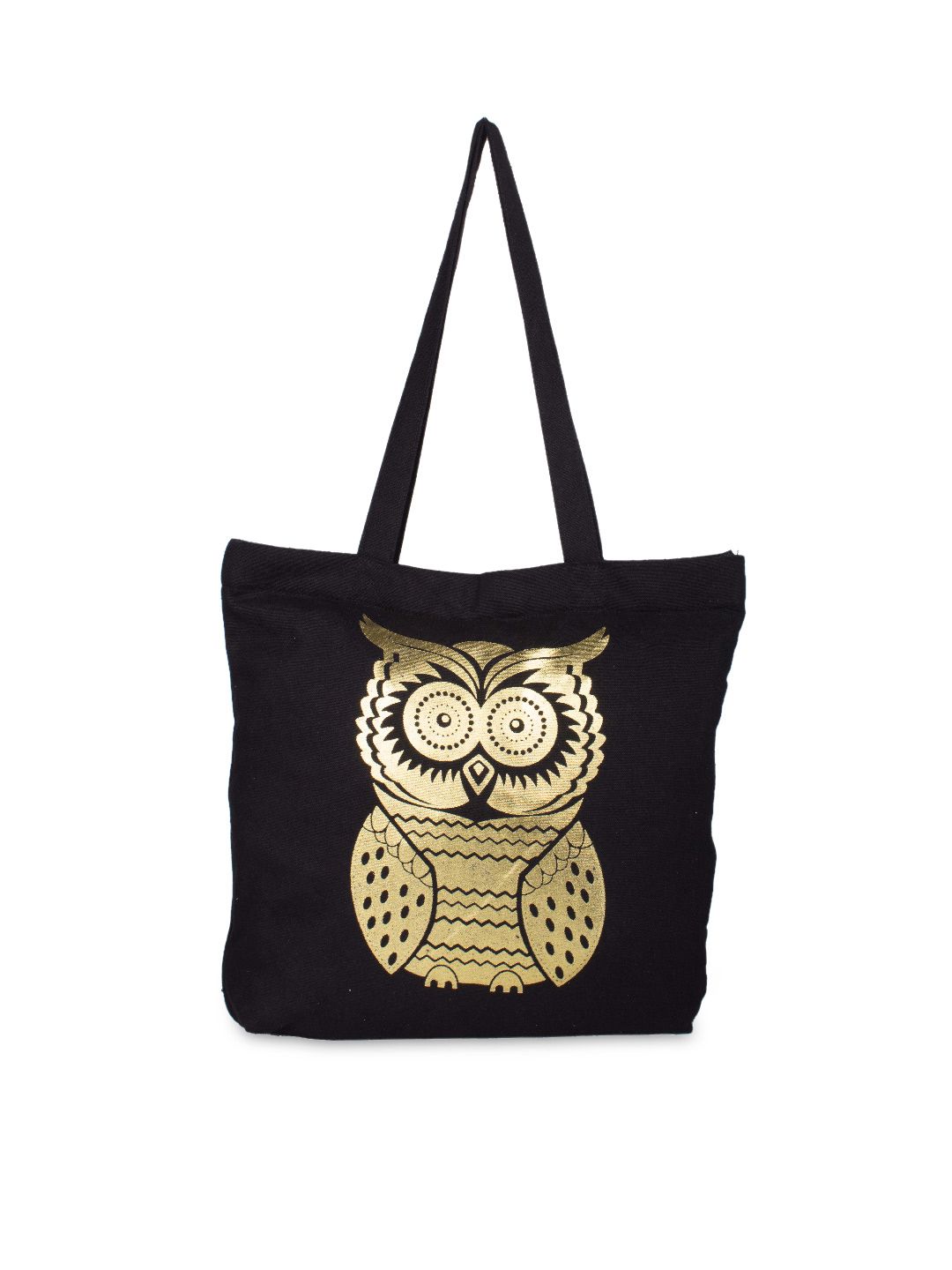 Vivinkaa Black Printed Tote Bag Price in India