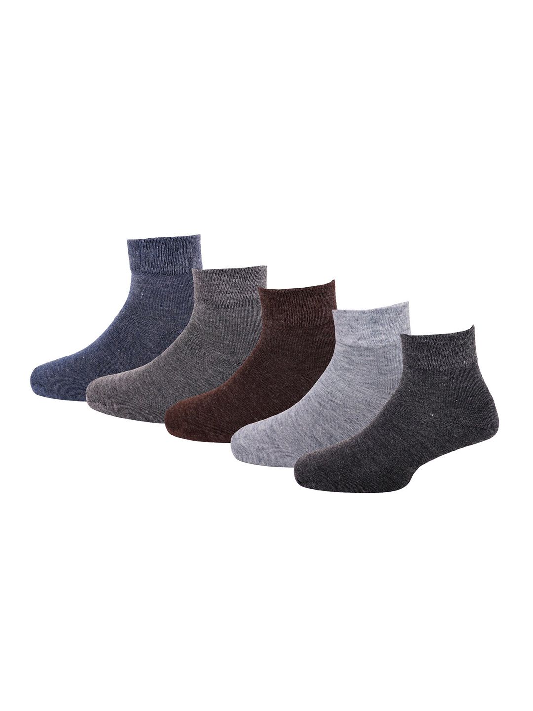 RC. ROYAL CLASS  Men Multicolor Pack Of 5  Solid Ankle-Length Socks