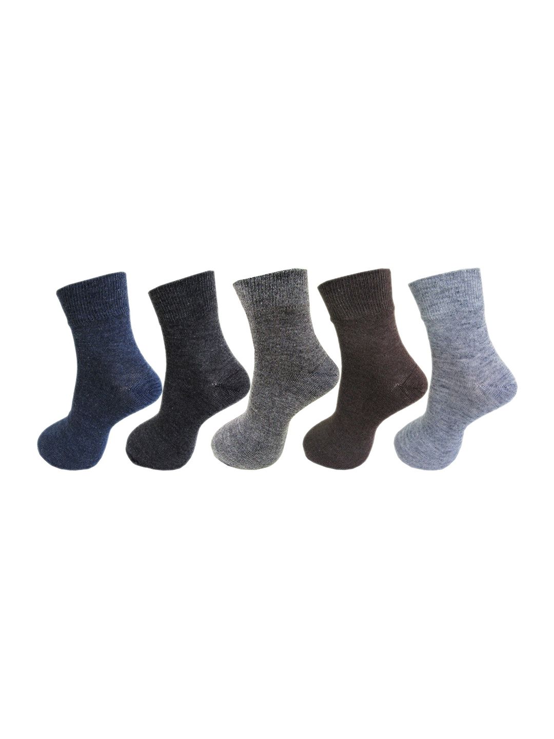 RC. ROYAL CLASS Men Pack Of 5 Solid Ankle Length Socks