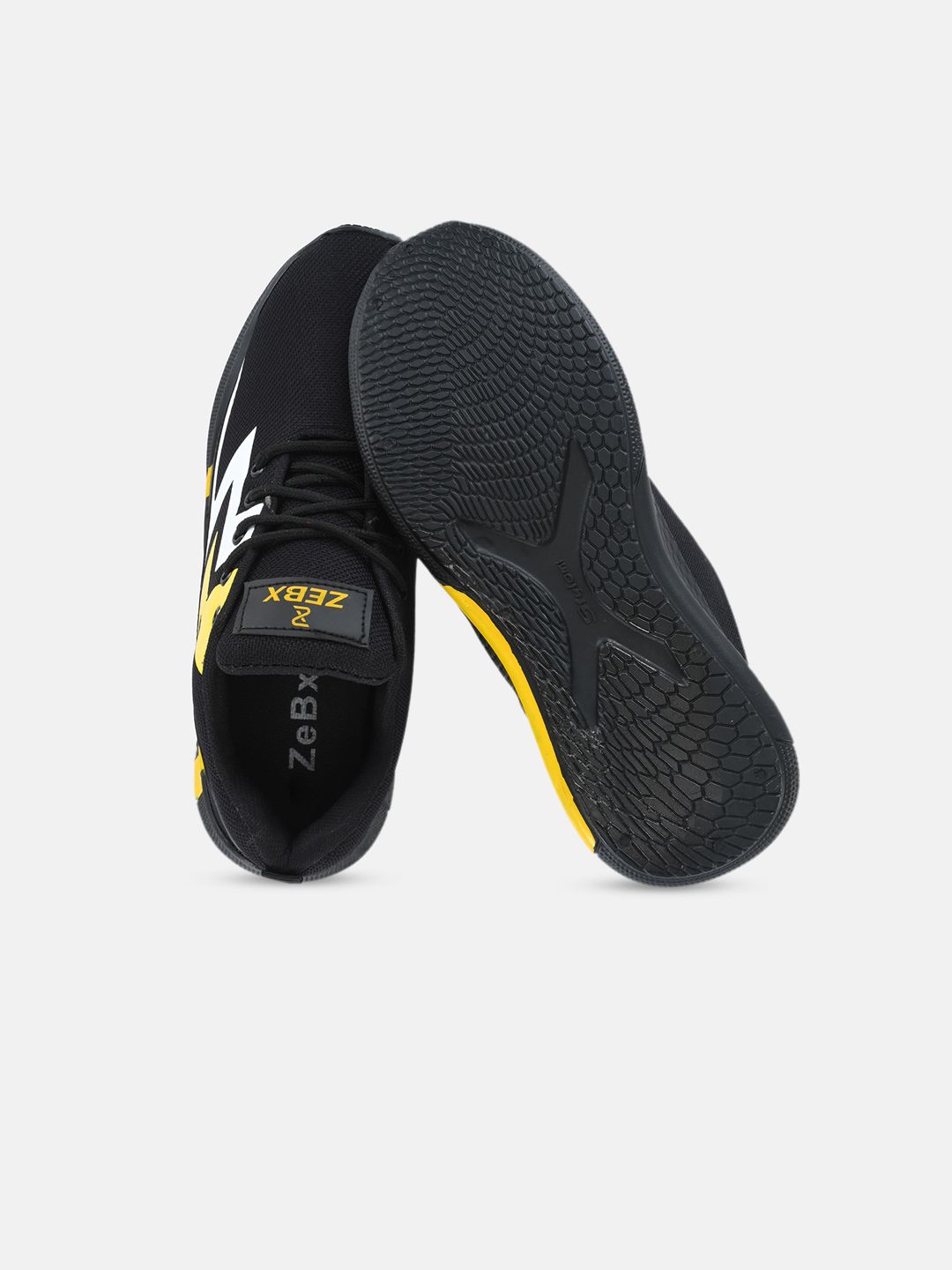 Buy ZEBX Men Black Colourblocked Sneakers - Casual Shoes for Men