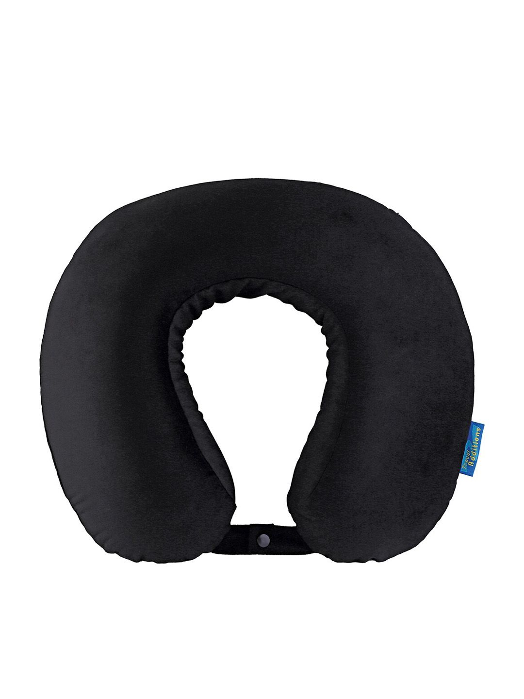 Travel Blue Black Solid Memory Foam Travel Pillow Price in India