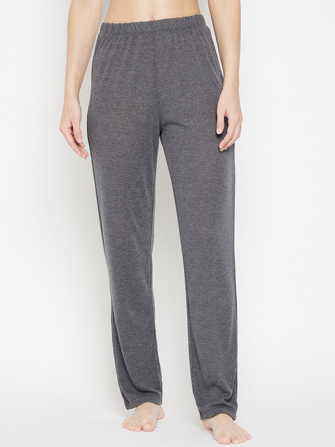 MADAME M SECRET Women Grey Solid Lounge Pants Price in India