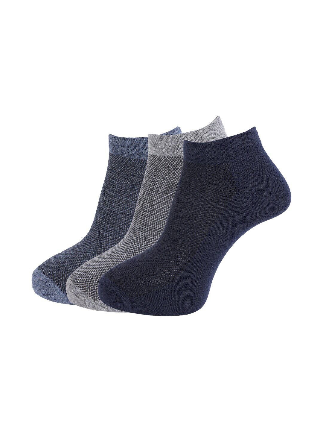 Dollar Socks Men Pack Of 3 Solid Cotton Ankle Length Socks