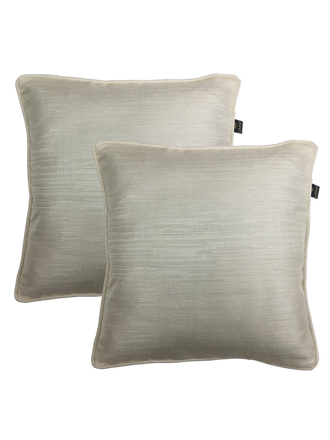 Lushomes Pack Of 2 White Square Cushion Covers Price in India