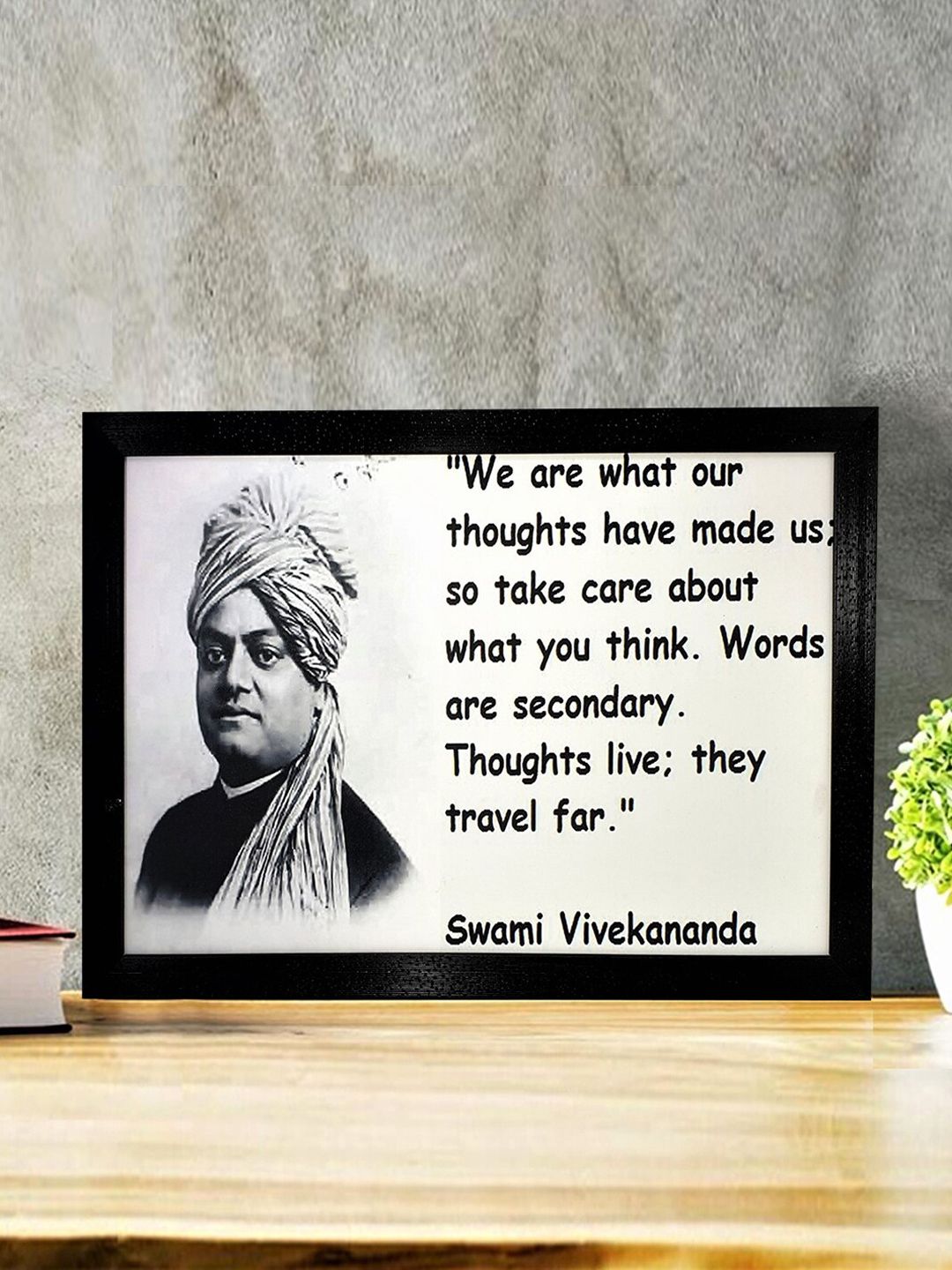 Gallery99 Thoughts Of Swami Vivekananda Art Print Texture Paper Framed Wall Art Price in India