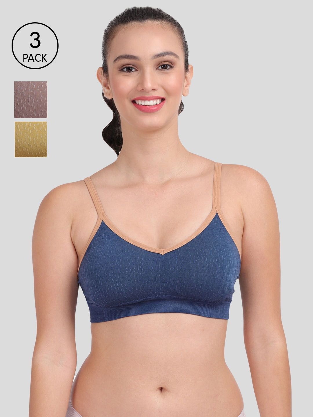 Amour Secret Women Pack of 3 Multi Bra Price in India