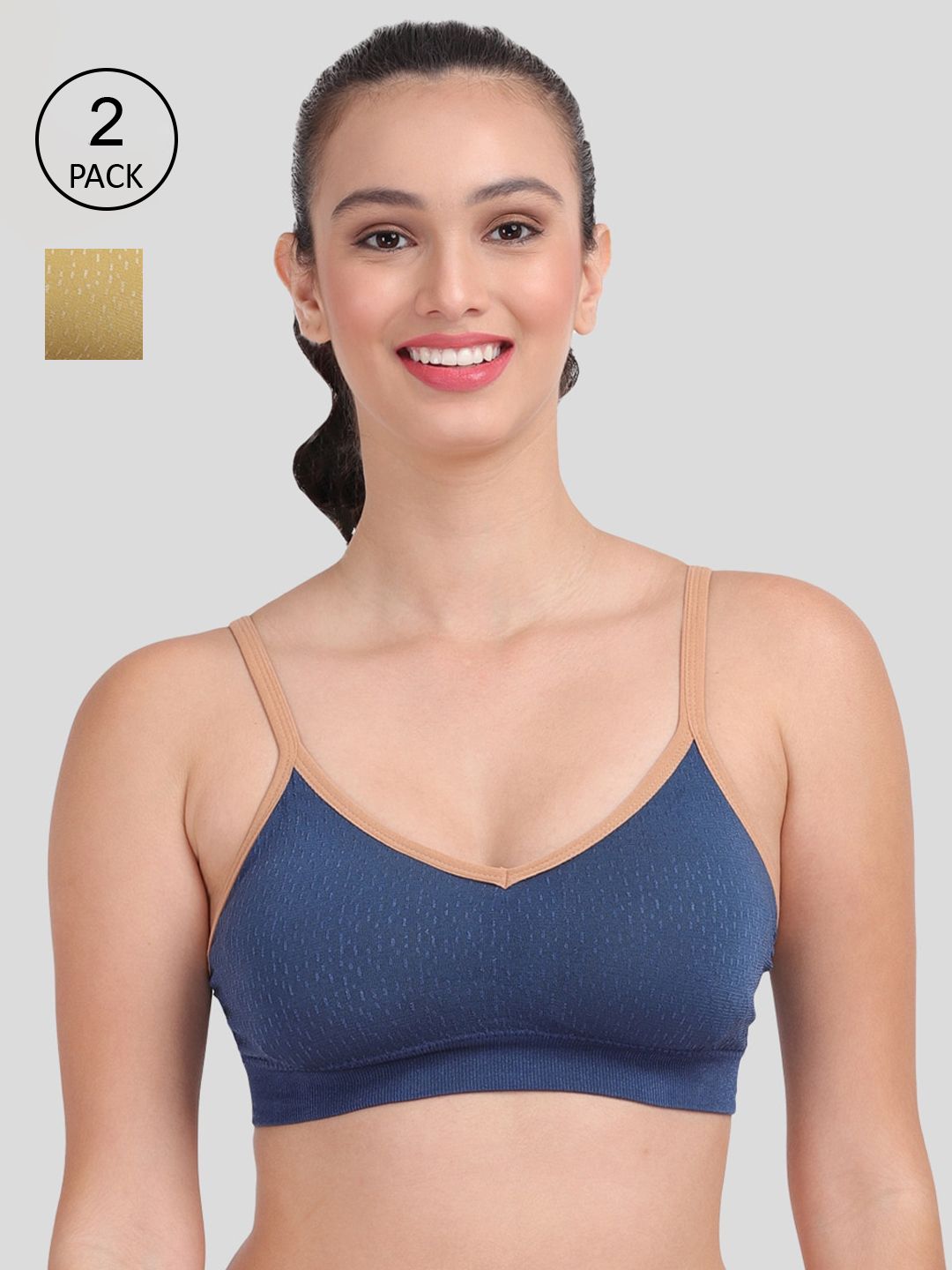 Amour Secret Women Amour Secret Lightly Padded Sports Bra Pack of 2 Price in India